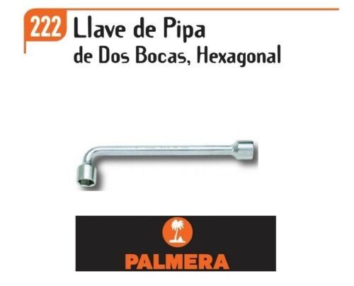 LLAVE PIPA CERRADA BOCA HEXAGONAL PALMERA 222.111