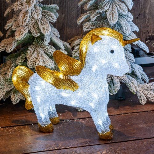 unicornio luminoso starla blanco frio 40 led 71162 1666286285
