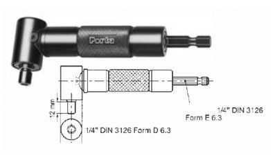 PORTA CABEZAL ANGULAR RADAX 90º PORTAPUNTAS TALADRO