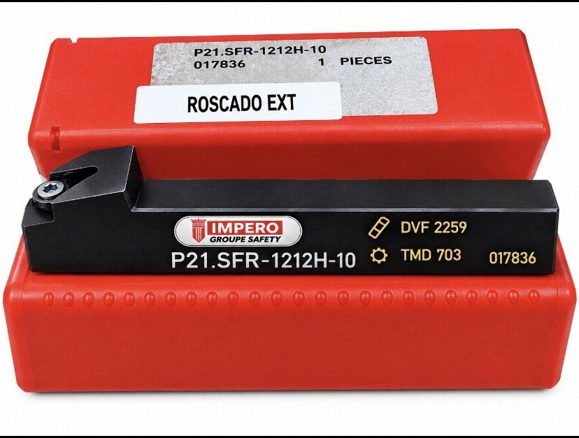 PORTAPLAQUITAS ROSCADO EXT. P21.SFR 1212H 10 IMPERO