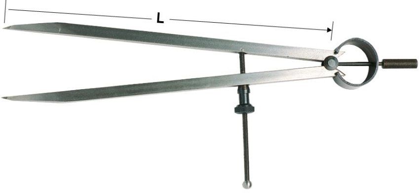 COMPAS DE PUNTA CON MUELLE 250mm