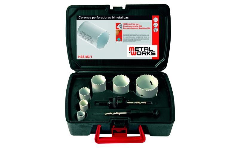 Juego Coronas Perforadoras Bimetálicas para Electricidad