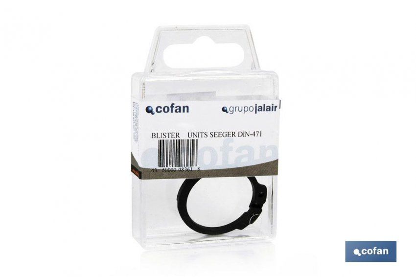 BLISTER 10 ANILLOS SEEGER DIN 471 PARA EJES EXTERIORES A 14X1.0.