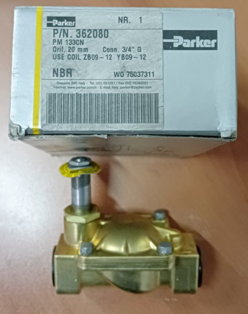 ELECTROVALVULA PARKER SOLENOIDE NBR 3/4\" 362080, 443782W, D.C