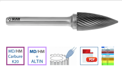 FRESA METAL DURO IZAR SPG OJIVA 44472 9254 3X3
