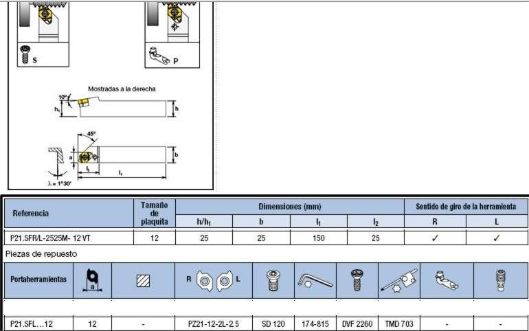 PORTAPLAQUITAS ROSCADO EXT. P21.SFL 2525M 12VT