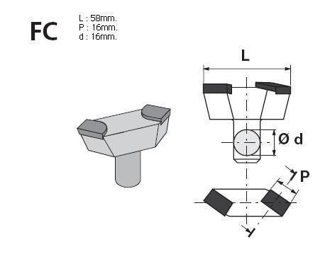 HERRAMIENTA SOLDADA IMPERO FC 16 M3
